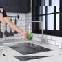 Misturador Monocomando Kromma Gourmet Classic Aço Escovado Bica Alta Giratória