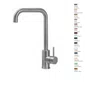 Misturador Monocomando Kromma Gourmet Classic Aço Escovado Bica Alta Giratória