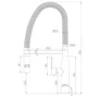 Misturador Monocomando Kromma Gourmet Classic Cromado com Bica Alta Giratória