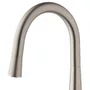 Misturador Monocomando Kromma Gourmet Classic Inox Escovado com Ducha Extensível