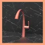 Misturador Monocomando Rubinettos Chef Gourmet Classic Coral Matte Ducha Extensível