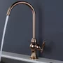 Misturador Monocomando Rubinettos Classic Rose Gold Bica Alta Giratória