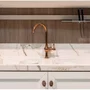 Misturador Monocomando Rubinettos Classic Rose Gold Bica Alta Giratória