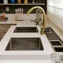 Misturador Monocomando Rubinettos Chef Gourmet Classic Dourado Ducha Extensível