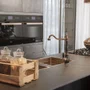 Misturador Monocomando Rubinettos Gourmet Classic Preto e Rose Gold