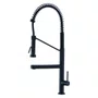 Misturador Monocomando Rubinettos Gourmet Classic Black Matte com Bica Dupla Giratória