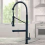 Misturador Monocomando Rubinettos Gourmet Classic Black Matte com Bica Dupla Giratória