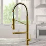 Misturador Monocomando Rubinettos Gourmet Classic Dourado com Bica Dupla Giratória