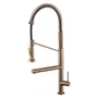 Misturador Monocomando Rubinettos Gourmet Classic Rose Gold Escovado com Bica Dupla