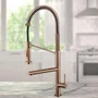 Misturador Monocomando Rubinettos Gourmet Classic Rose Gold Escovado com Bica Dupla