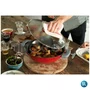Caçarola Petit Wok Staub com Tampa de Vidro Ferro Fundido Cereja 30cm