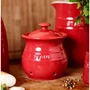 Porta Alho Staub em Cerâmica 11cm Vermelho Cereja