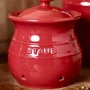 Porta Alho Staub em Cerâmica 11cm Vermelho Cereja