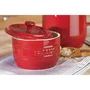 Porta Sal Staub em Cerâmica 11cm Vermelho Cereja