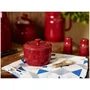 Porta Sal Staub em Cerâmica 11cm Vermelho Cereja