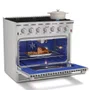 Fogão a Gás Elettromec Professional Forno a Gás 126L Inox 36" 127V