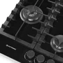 Cooktop Vetro Elettromec 5 Queimadores a Gás Vitrocerâmico 70 cm Bivolt