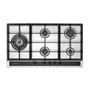 Cooktop Sole Elettromec 5 Queimadores a Gás Inox e Vidro 90 cm Bivolt