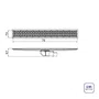 Ralo Linear Oculto Neo Hidden Tramontina 70cm com Válvula Anti-retorno PVC