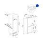 Refrigerador de Embutir e Revestir FCB 320 TNF BR 278 Litros Franke