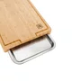 Tábua de Corte Em Madeira Com Gaveta em Inox 39x30cm Especial Churrasco Zwilling