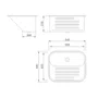 Tanque de Embutir ou Sobrepor Lavanderia Mekal CT-50 50x40x23cm Inox Escovado
