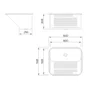 Tanque de Embutir ou Sobrepor Lavanderia Mekal CT-60 60x50x28,5cm Inox Escovado