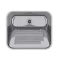 Tanque de Embutir ou Sobrepor Lavanderia Mekal CT-60 60x50x28,5cm Inox Alto Brilho