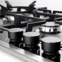 Combo Elettromec: Micro-ondas e Forno Elétrico de Embutir + Cooktop + Coifa de Ilha - 220V