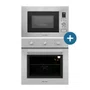Torre Quente de Embutir Luce Elettromec Forno a Gás 60cm + Micro-ondas 23L 220V
