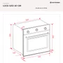 Torre Quente de Embutir Luce Elettromec Forno a Gás 60cm + Micro-ondas 23L 220V