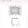 Torre Quente de Embutir Luce Elettromec Forno a Gás 60cm + Micro-ondas 23L 220V