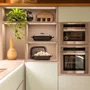 Torre Quente de Embutir Sole Elettromec Forno Elétrico a Vapor + Micro-ondas Combinado