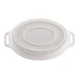 Travessa de Cerâmica Oval Staub 23cm Branca