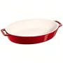 Travessa Oval em Cerâmica 29cm Staub Vermelho Cereja