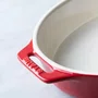 Travessa Oval em Cerâmica 29cm Staub Vermelho Cereja