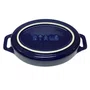 Travessa Oval em Cerâmica Staub 17cm Azul Marinho