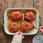 Travessa Retangular em Cerâmica 27x20cm Staub - Verde Basil