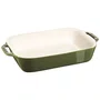 Travessa Retangular em Cerâmica 27x20cm Staub - Verde Basil