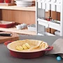 Travessa Staub Redonda Ceramica Cereja 28cm