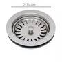 Válvula de Escoamento Luxo Mekal para Cubas 4,5" em Inox Escovado