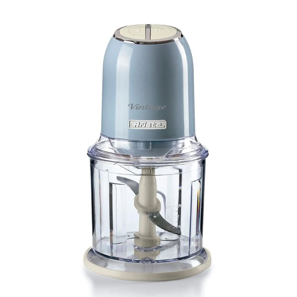 Triturador de Alimentos Elétrico Vintage 438 Ariete 2 Velocidades 600ml Azul