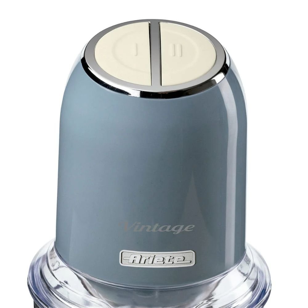 Triturador de Alimentos Elétrico Vintage 438 Ariete 2 Velocidades 600ml Azul