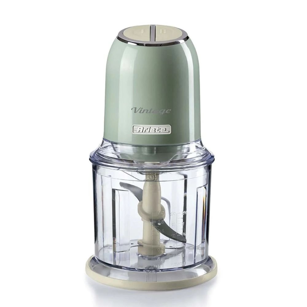 Triturador de Alimentos Elétrico Vintage 438 Ariete 2 Velocidades 600ml Verde