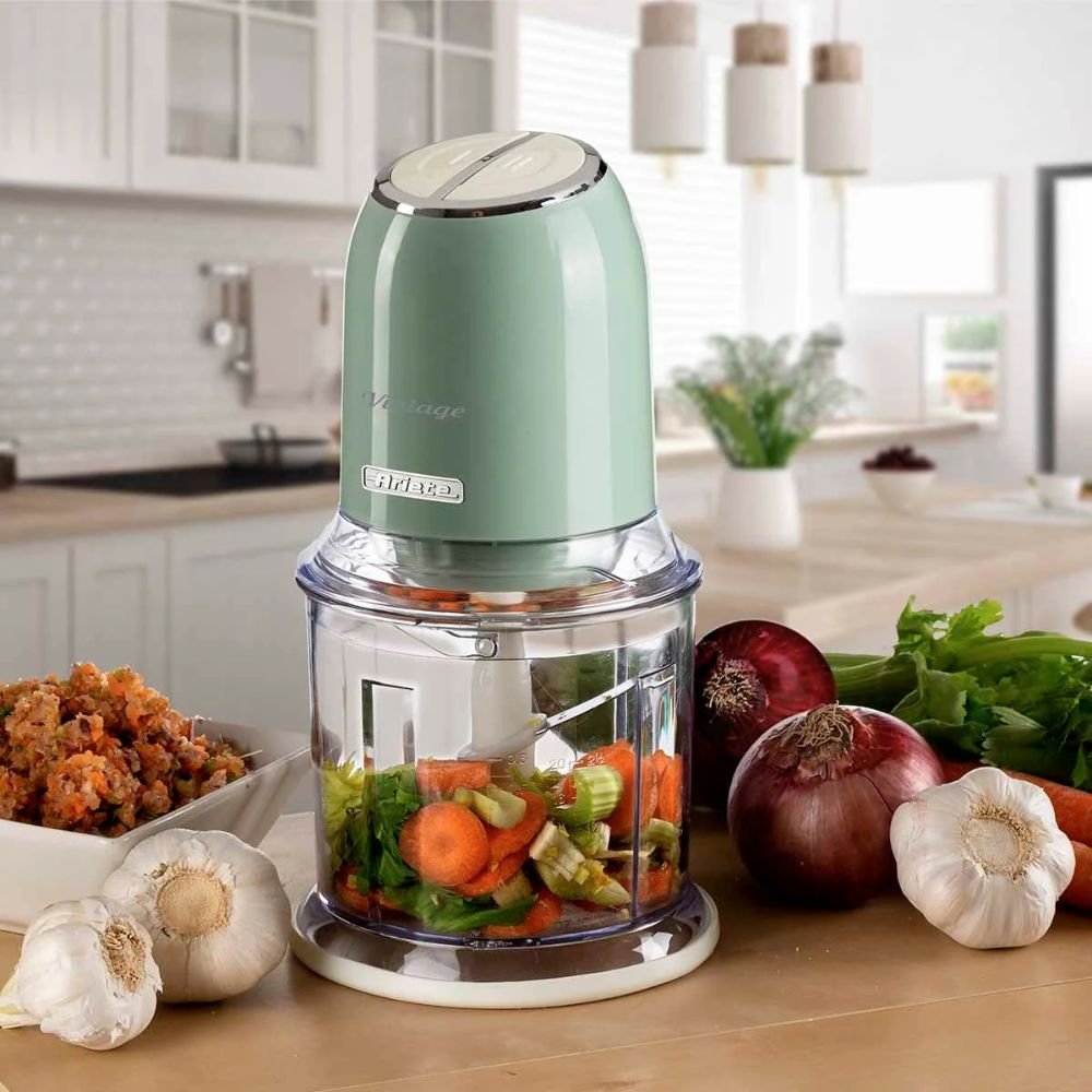 Triturador de Alimentos Elétrico Vintage 438 Ariete 2 Velocidades 600ml Verde