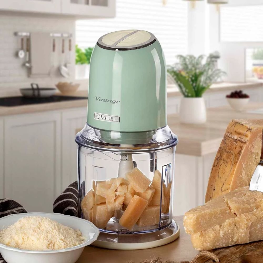 Triturador de Alimentos Elétrico Vintage 438 Ariete 2 Velocidades 600ml Verde